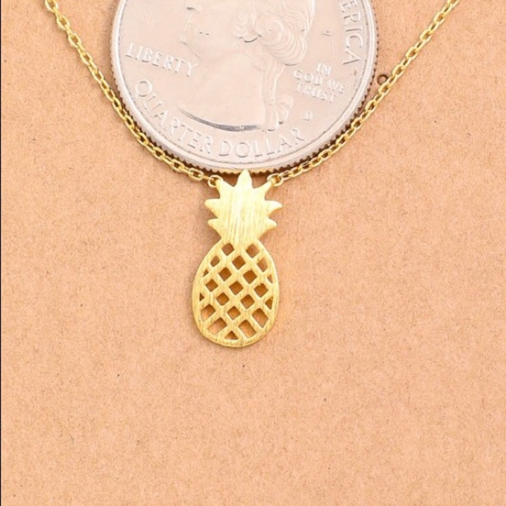 LAST ONE! Pineapple Necklace - Picture 2 of 3